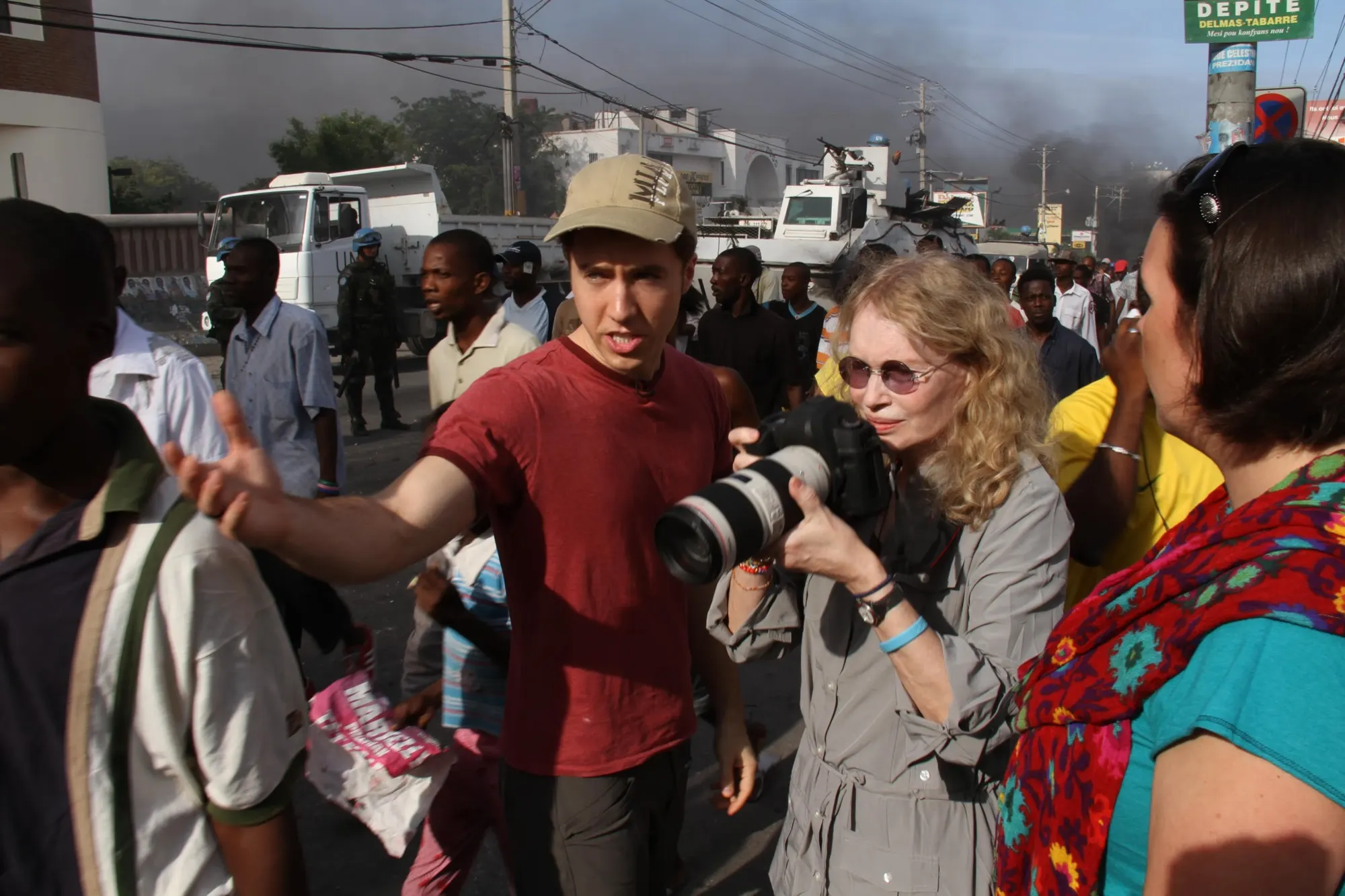 Craig Kielburger in the field with community members
